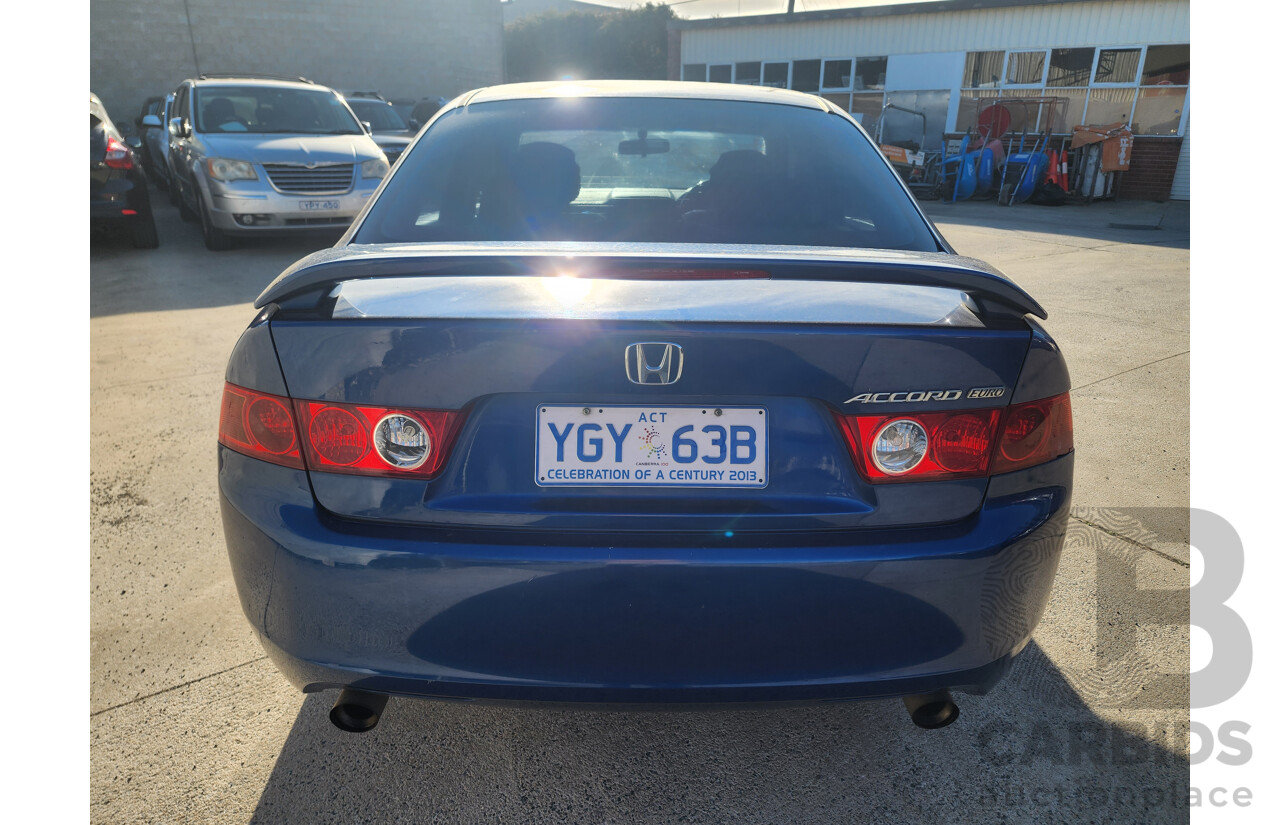 05/2004 Honda Accord EURO 4d Sedan Blue 2.4L