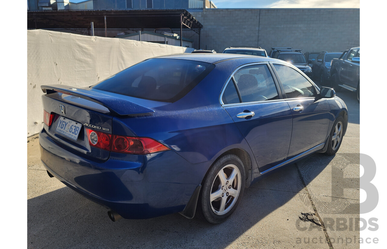 05/2004 Honda Accord EURO 4d Sedan Blue 2.4L