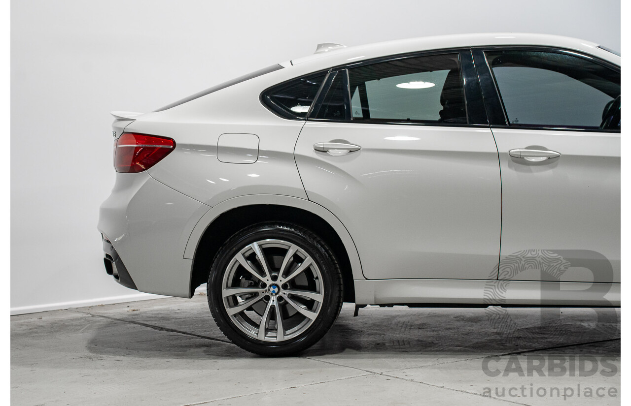 04/2016 Bmw X6 xDrive40d F16 MY16 4d Coupe White Turbo Diesel 3.0L