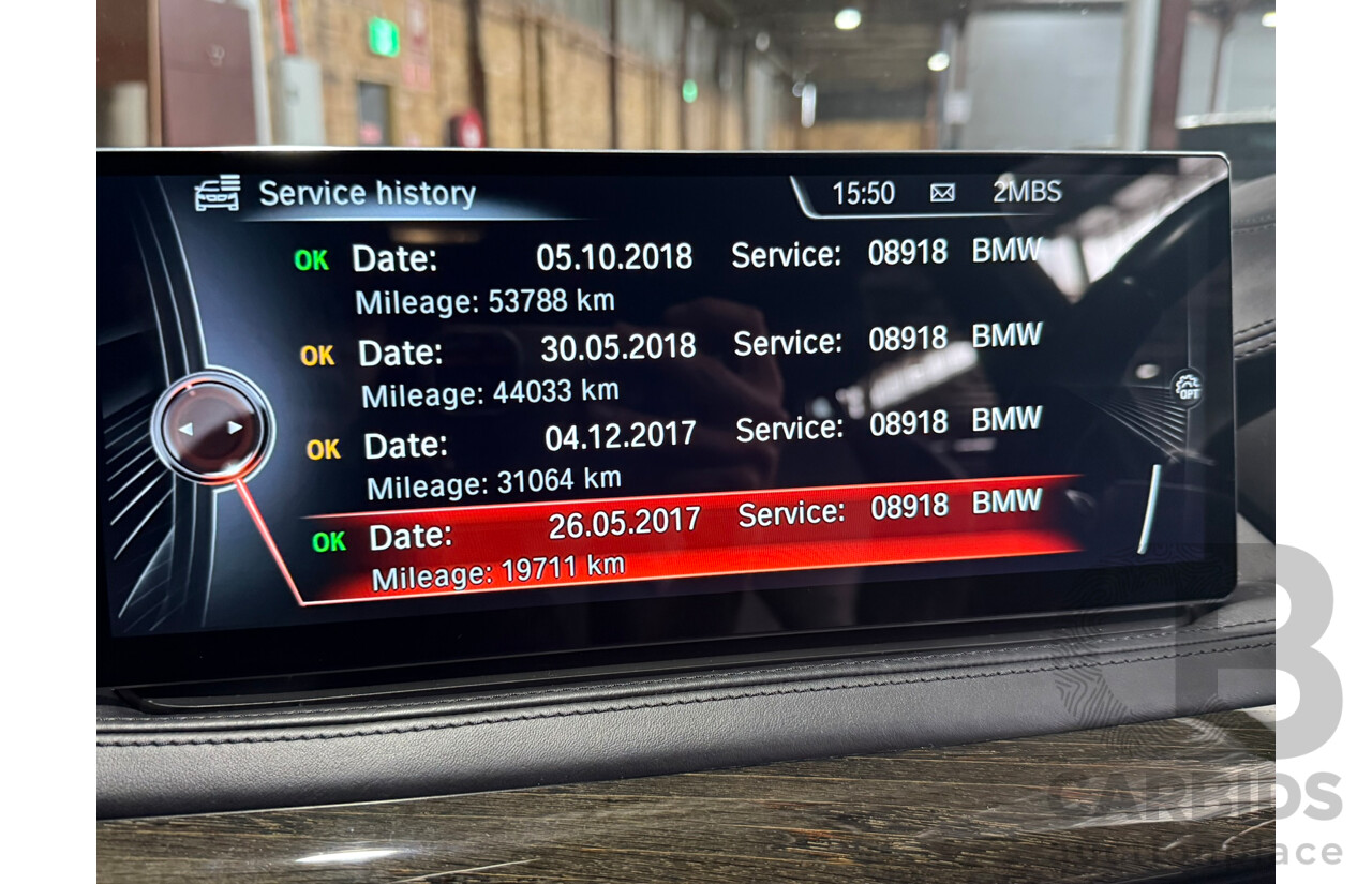 04/2016 Bmw X6 xDrive40d F16 MY16 4d Coupe White Turbo Diesel 3.0L