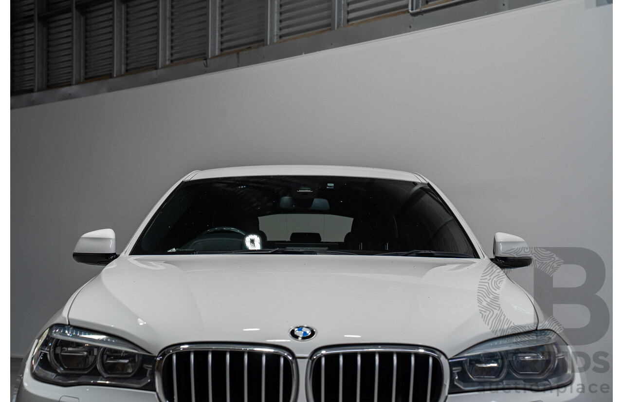 04/2016 Bmw X6 xDrive40d F16 MY16 4d Coupe White Turbo Diesel 3.0L