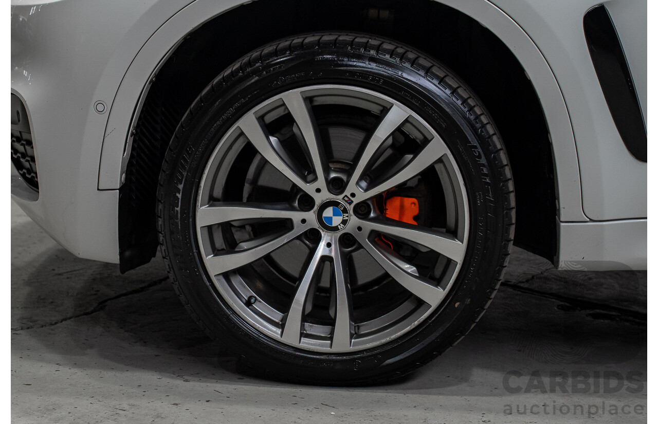 04/2016 Bmw X6 xDrive40d F16 MY16 4d Coupe White Turbo Diesel 3.0L