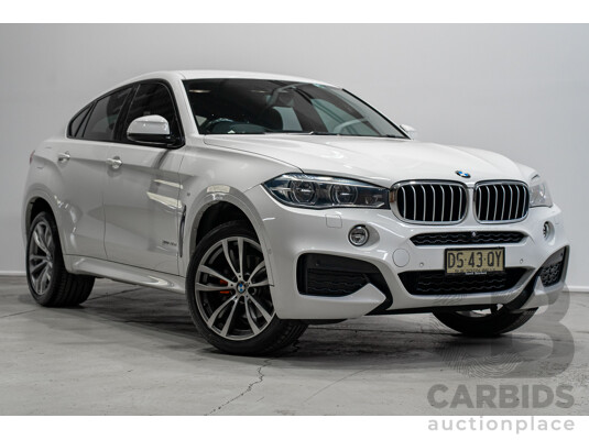 04/2016 Bmw X6 xDrive40d F16 MY16 4d Coupe White Turbo Diesel 3.0L