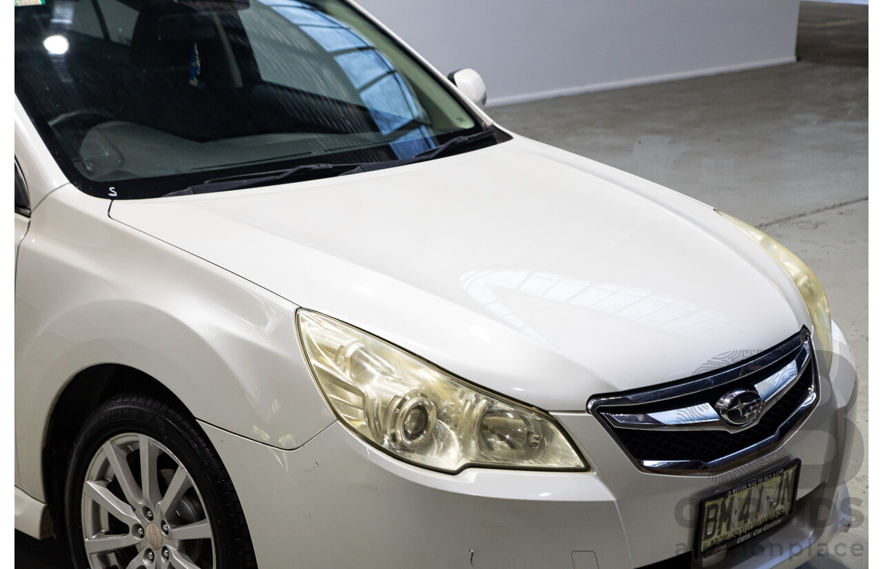09/2011 Subaru Liberty 2.5i (AWD) MY11 4d Sedan White 2.5L