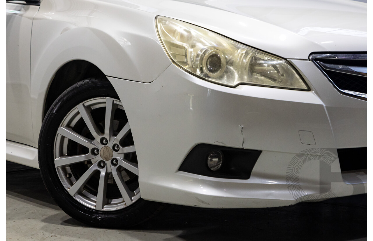 09/2011 Subaru Liberty 2.5i (AWD) MY11 4d Sedan White 2.5L