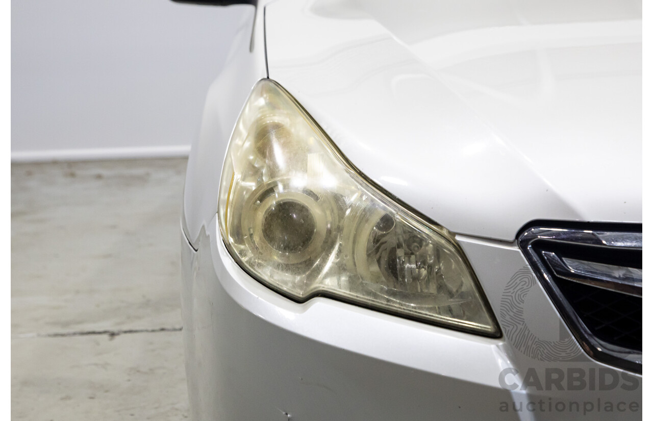 09/2011 Subaru Liberty 2.5i (AWD) MY11 4d Sedan White 2.5L