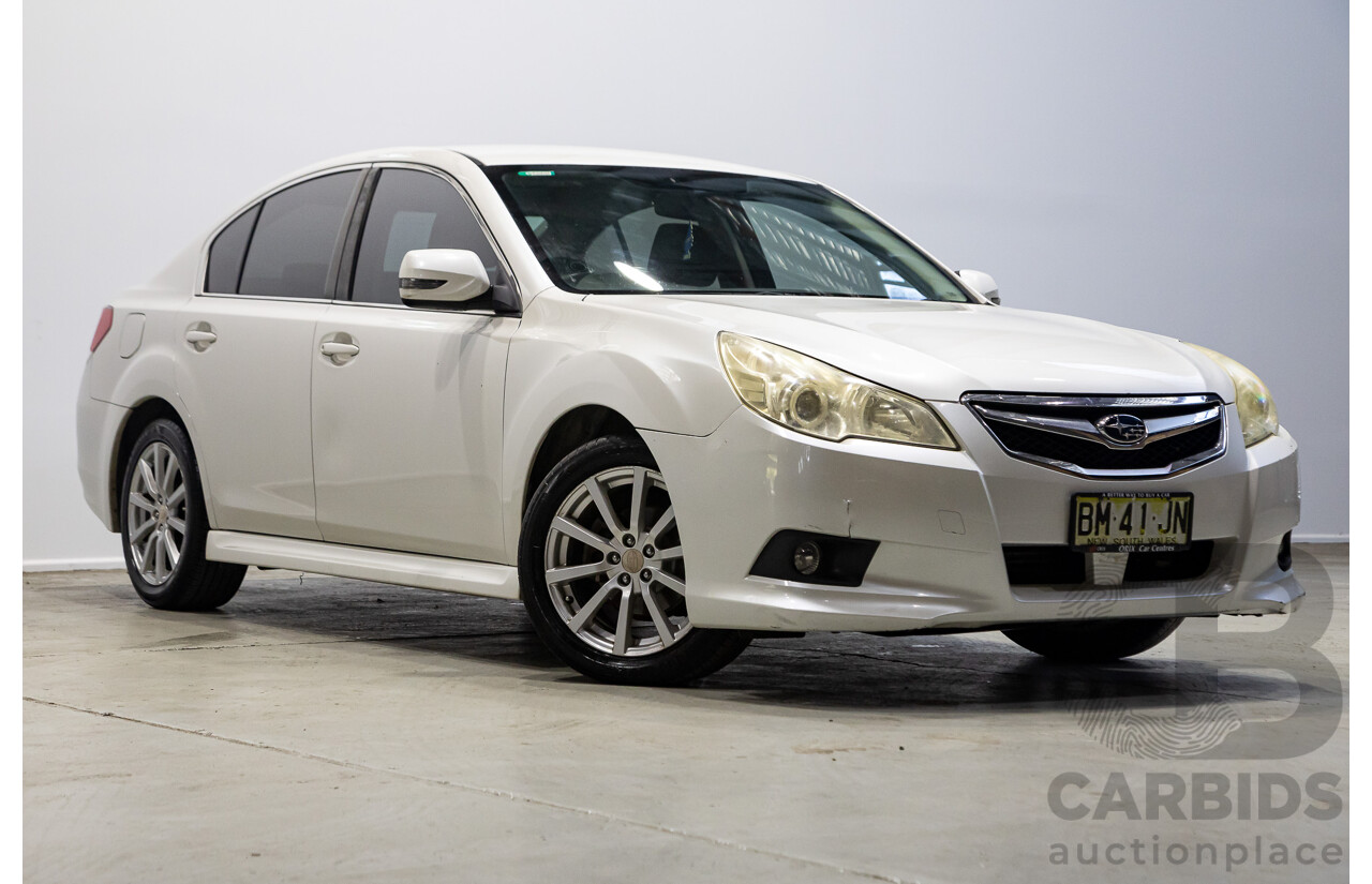 09/2011 Subaru Liberty 2.5i (AWD) MY11 4d Sedan White 2.5L