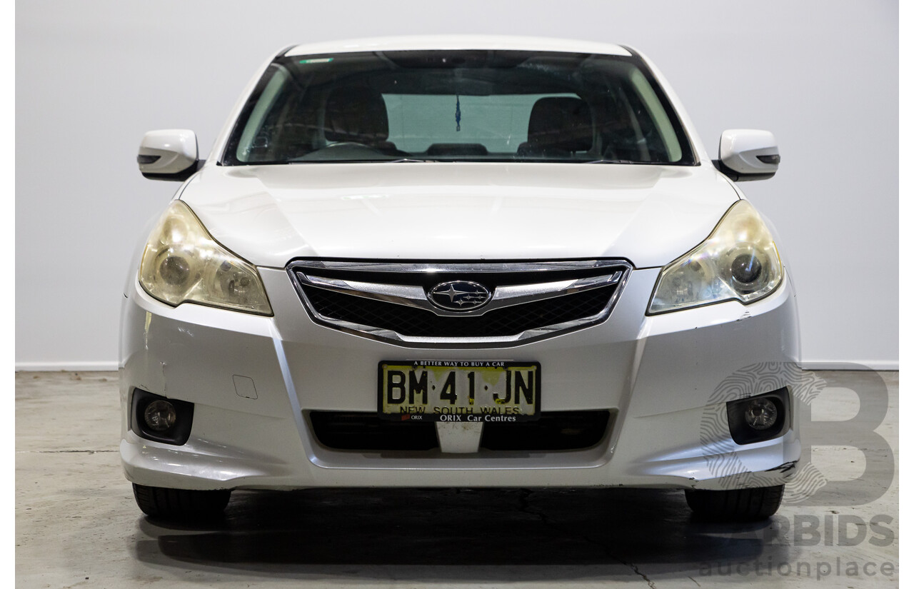 09/2011 Subaru Liberty 2.5i (AWD) MY11 4d Sedan White 2.5L