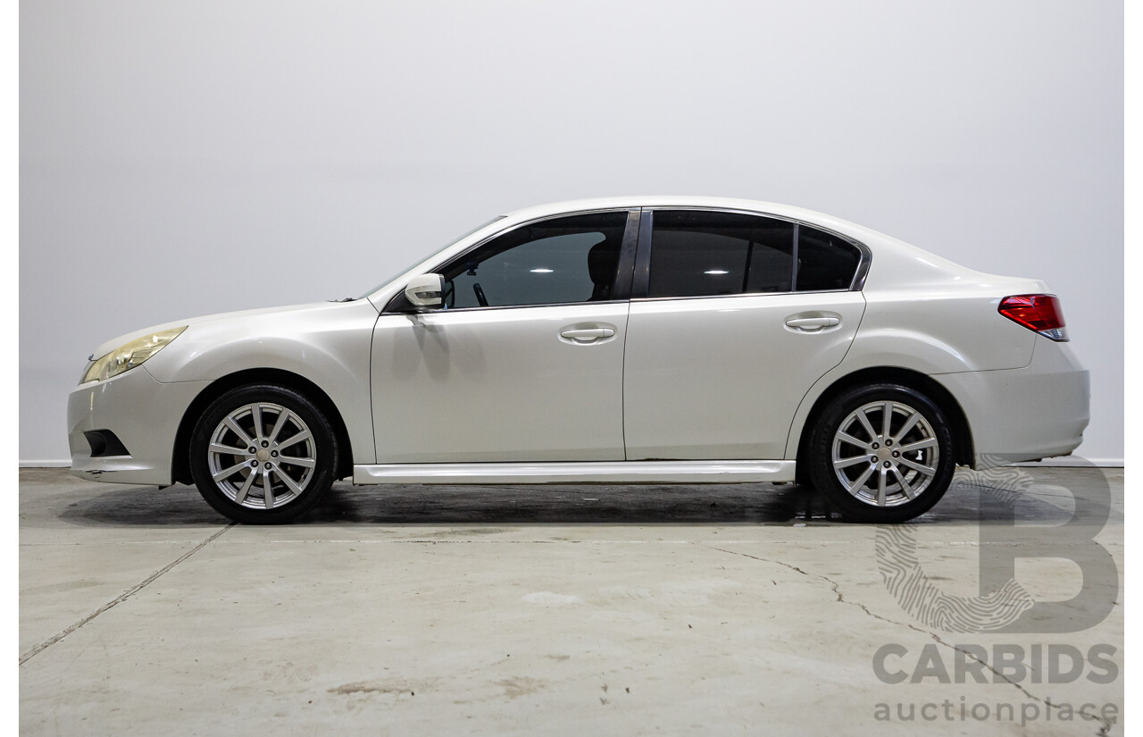 09/2011 Subaru Liberty 2.5i (AWD) MY11 4d Sedan White 2.5L