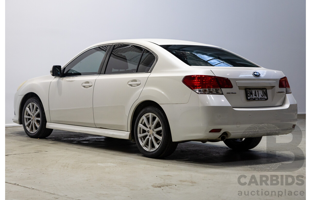 09/2011 Subaru Liberty 2.5i (AWD) MY11 4d Sedan White 2.5L