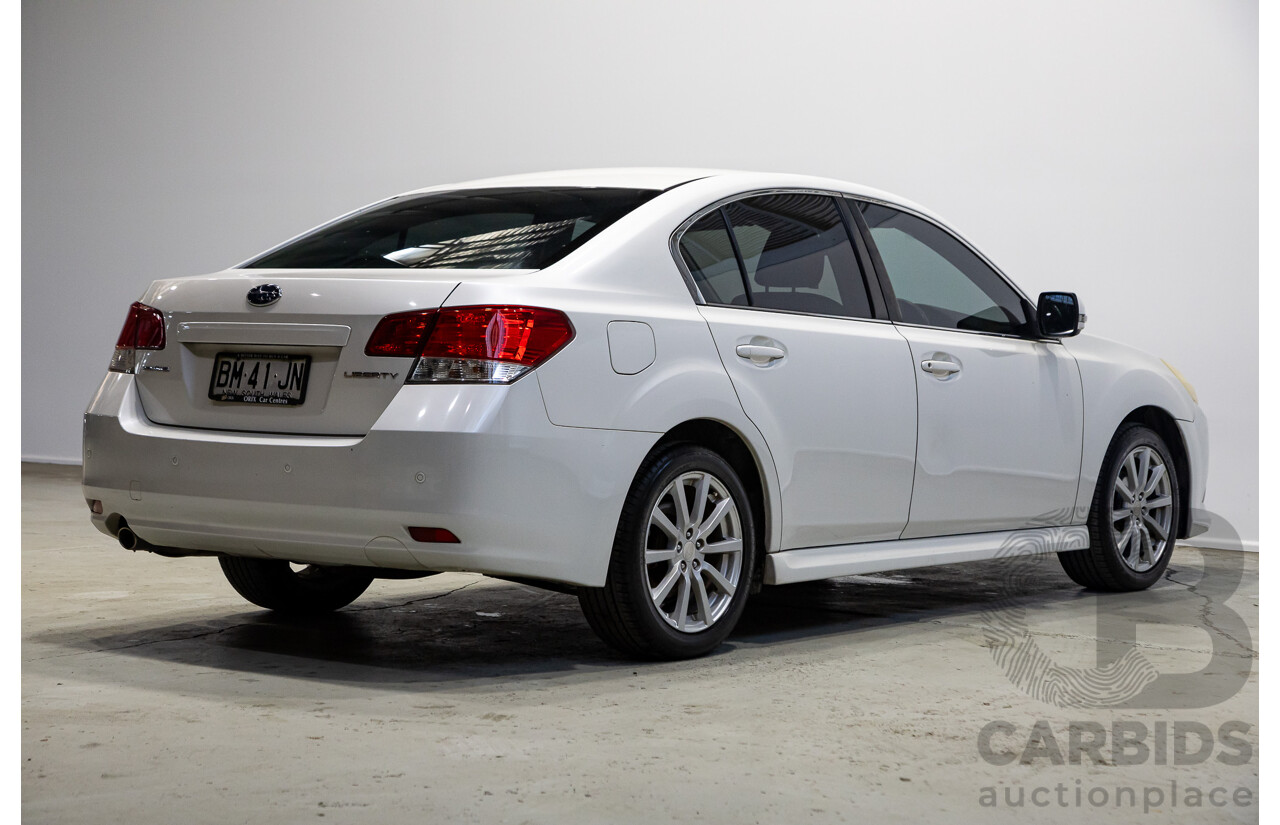09/2011 Subaru Liberty 2.5i (AWD) MY11 4d Sedan White 2.5L