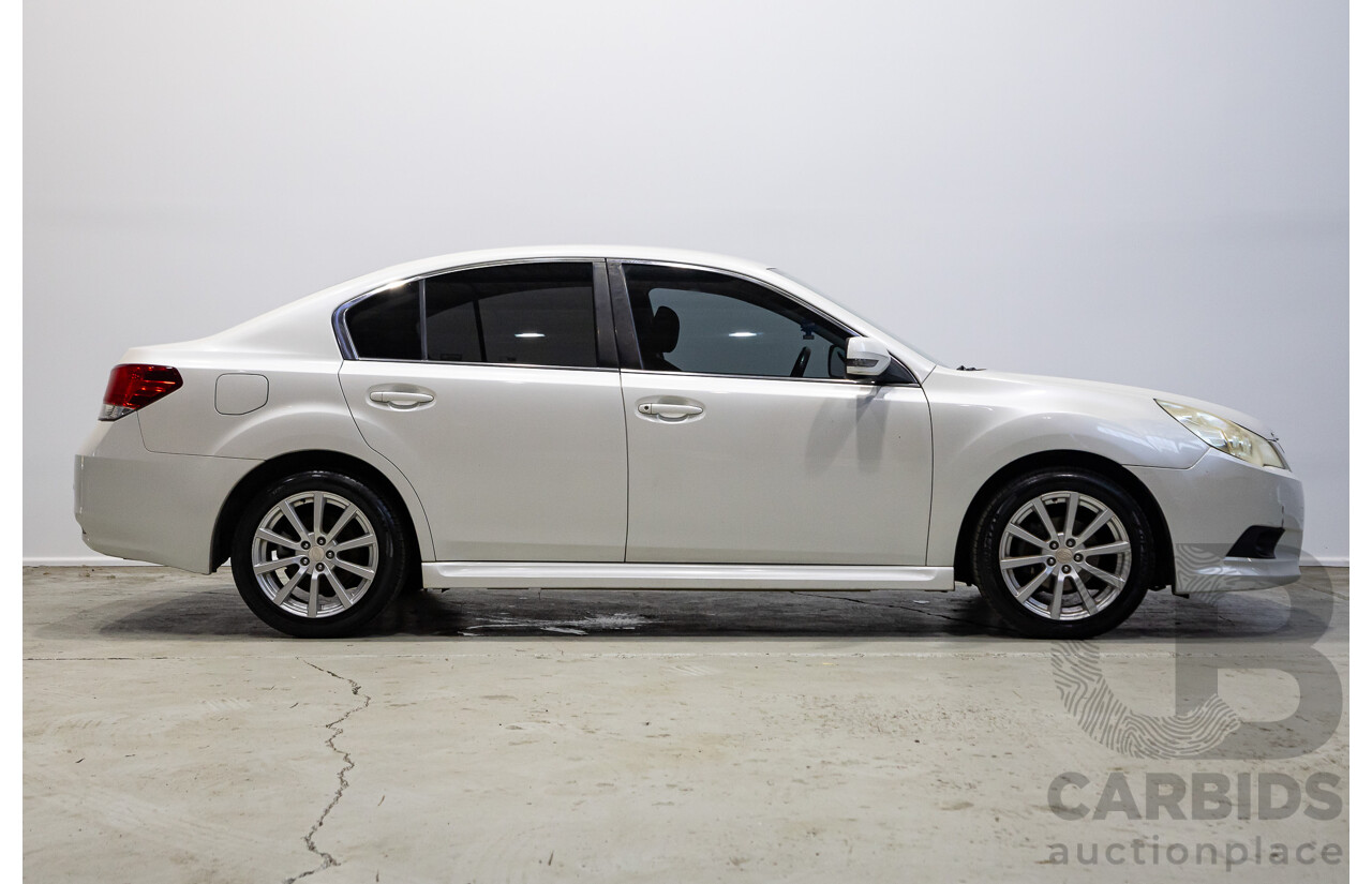 09/2011 Subaru Liberty 2.5i (AWD) MY11 4d Sedan White 2.5L
