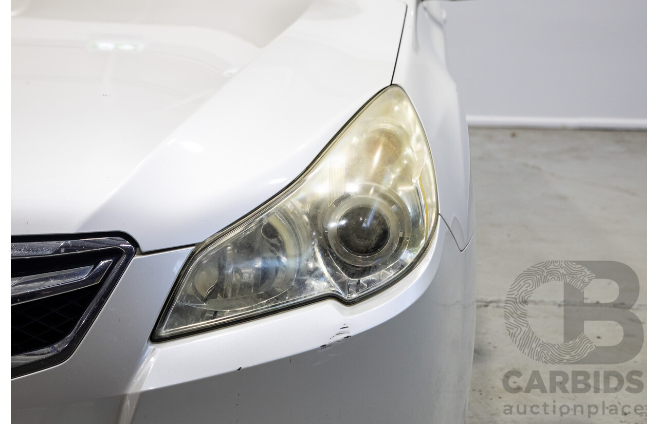 09/2011 Subaru Liberty 2.5i (AWD) MY11 4d Sedan White 2.5L