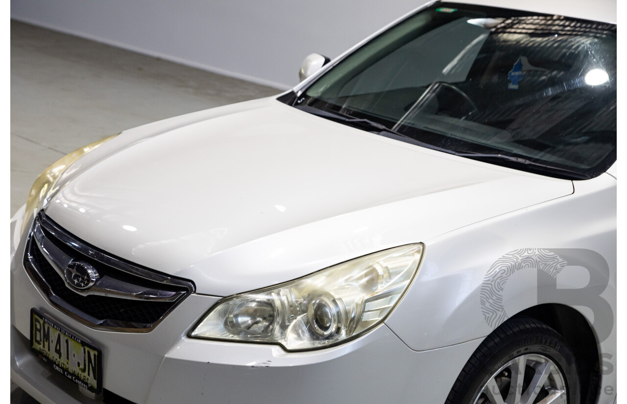 09/2011 Subaru Liberty 2.5i (AWD) MY11 4d Sedan White 2.5L