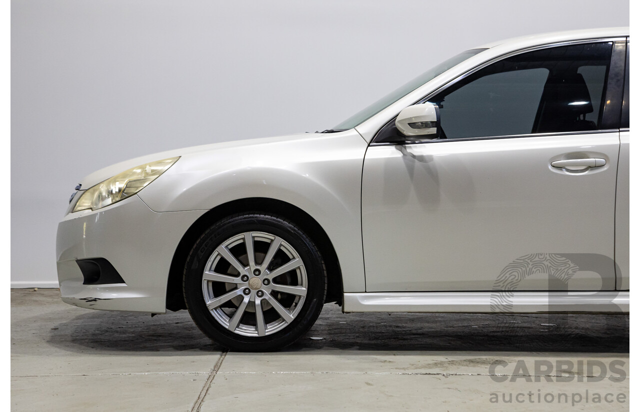 09/2011 Subaru Liberty 2.5i (AWD) MY11 4d Sedan White 2.5L
