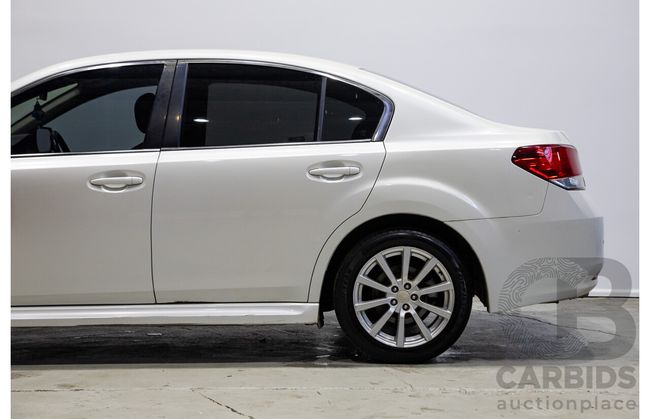09/2011 Subaru Liberty 2.5i (AWD) MY11 4d Sedan White 2.5L