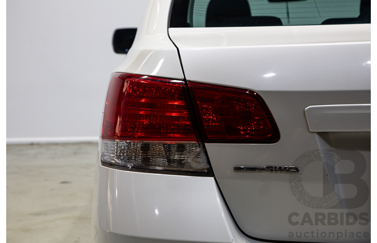09/2011 Subaru Liberty 2.5i (AWD) MY11 4d Sedan White 2.5L