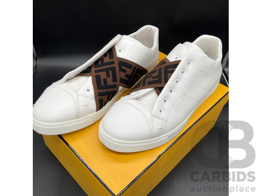 FENDI FF Elastic Strap Sneakers