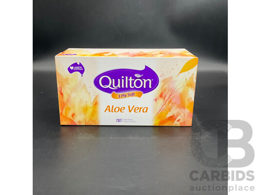 QUILTON Aloe Vera 3 Ply Facial Tissues (12 Boxes)