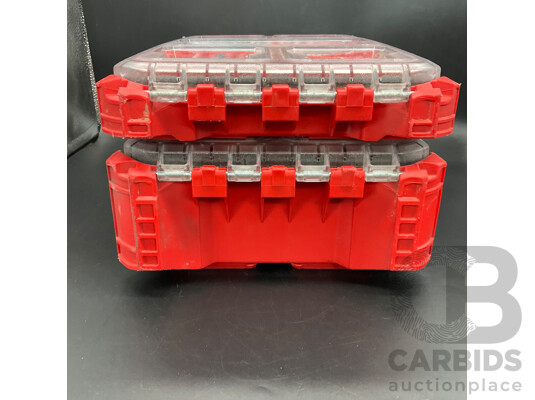 MILWAWKEE Packout Compact Low-Profile Organizer (48-22-8436) with Assortment of Electrical & Automotive Wiring Supplies