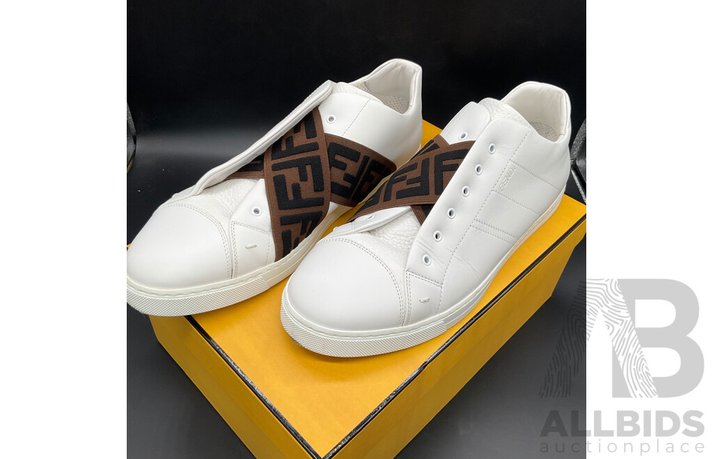 FENDI FF Elastic Strap Sneakers