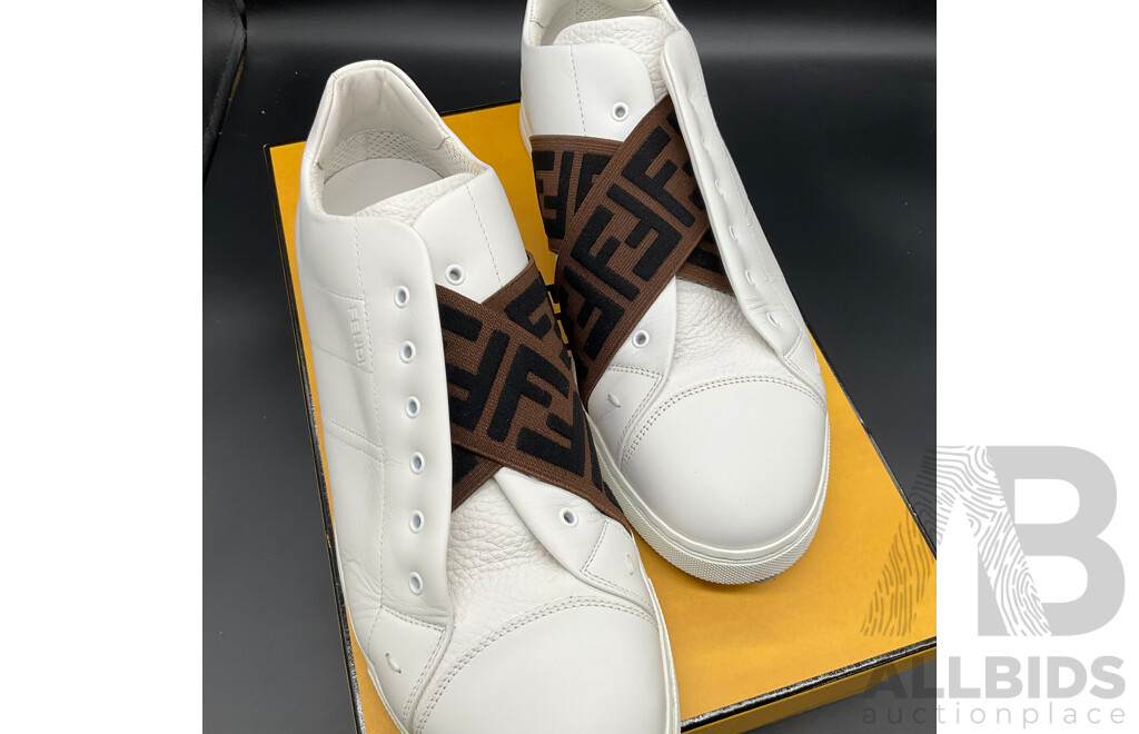 FENDI FF Elastic Strap Sneakers