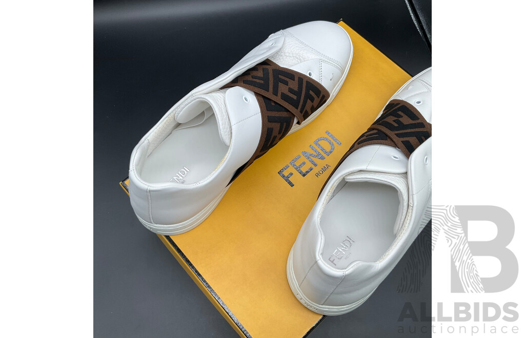FENDI FF Elastic Strap Sneakers
