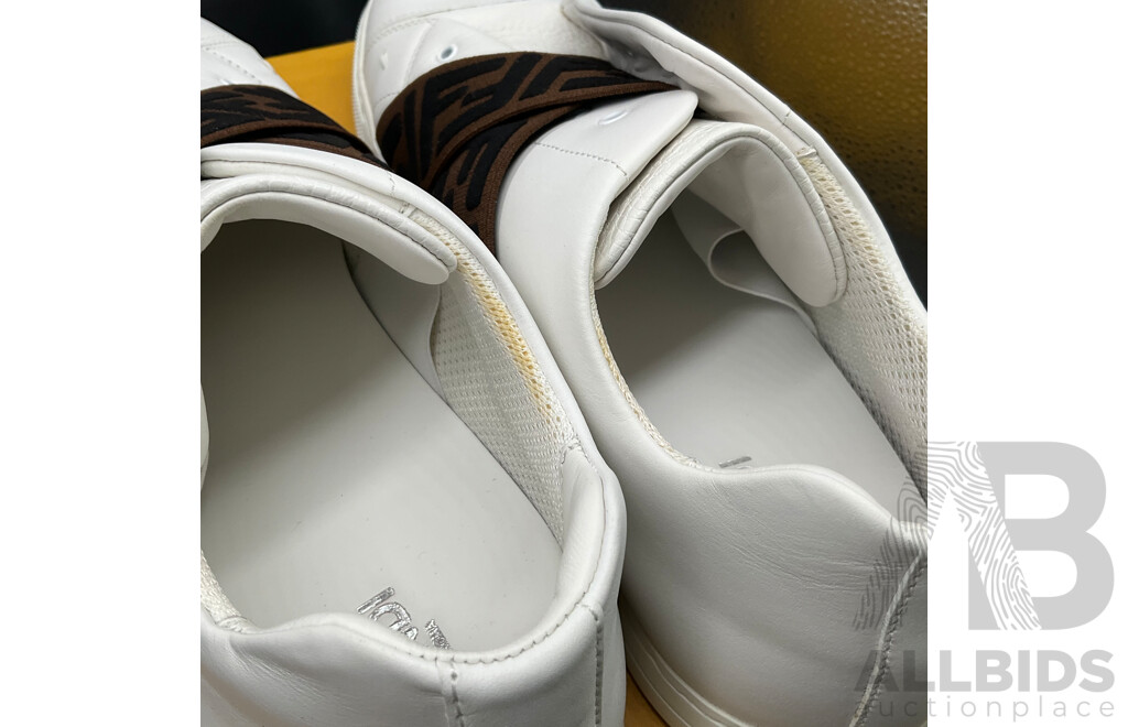FENDI FF Elastic Strap Sneakers