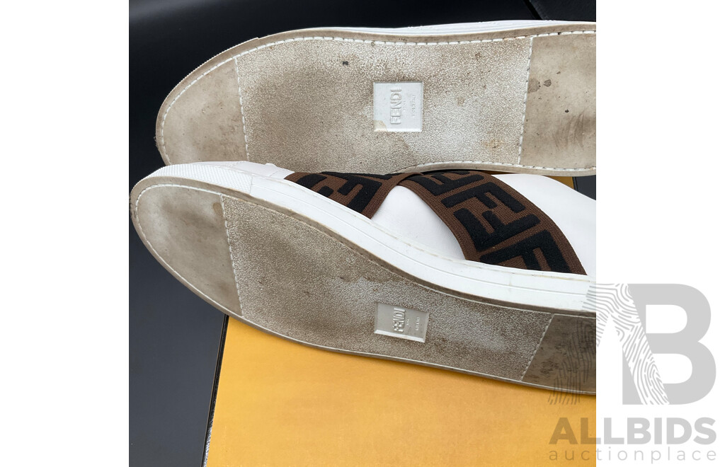 FENDI FF Elastic Strap Sneakers