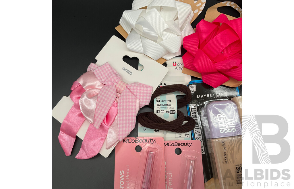 Bulk Lot - Assorted Makeup Items Including MCoBeauty, Maybelline, Other - Lot of 24