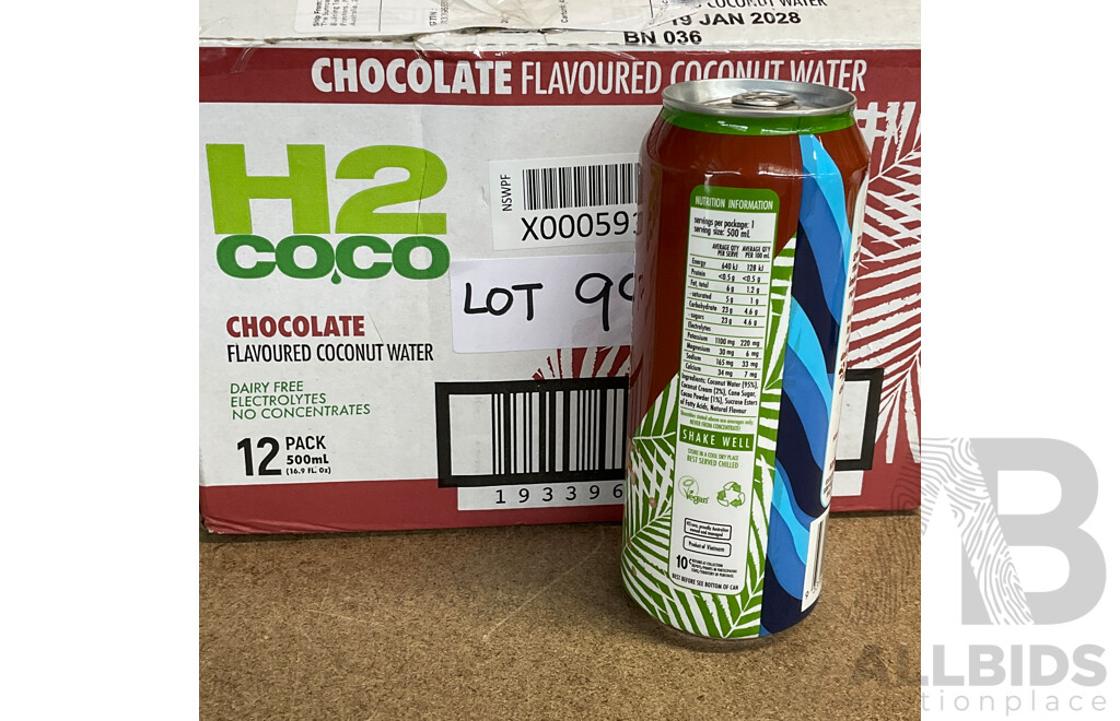 H2COCO Chocolate Flavoured Coconut Water (12pack)
