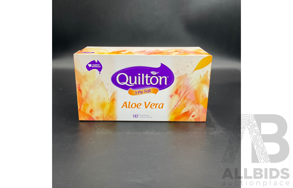 QUILTON Aloe Vera 3 Ply Facial Tissues (12 Boxes)