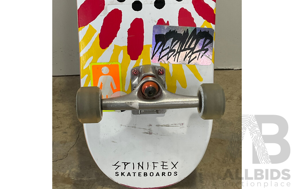 SPINIFEX Coloured Logo Skateboard Deck