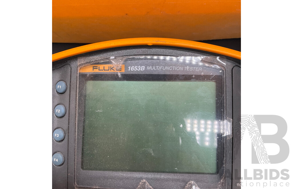 FLUKE Multifunction Installation Tester (1653B) & Test Leads Also Included with Yellow Hard Carrying Case