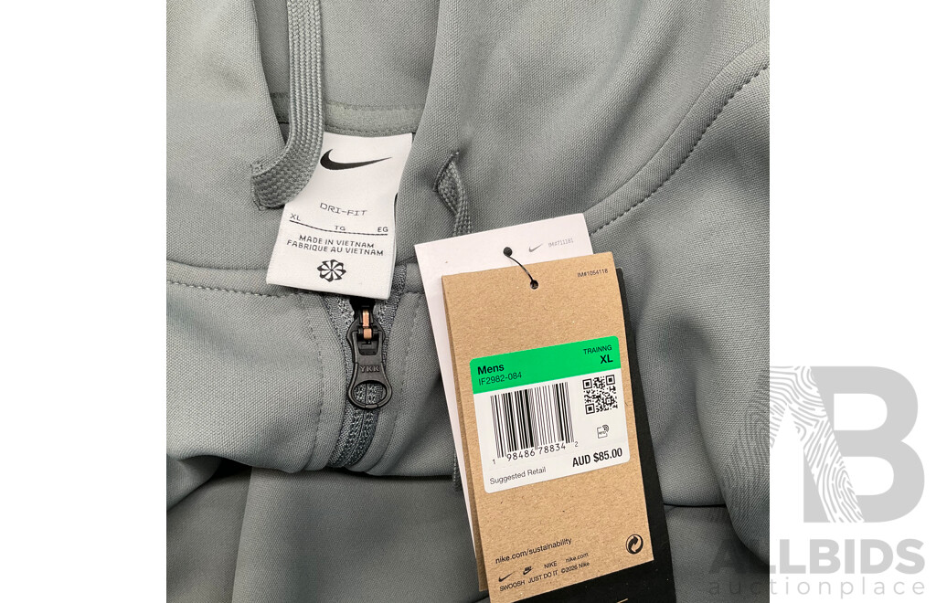 NIKE Hyverse Mens Dri-Fit UV Fleece Full-Zip Hoodie - Lot of 4