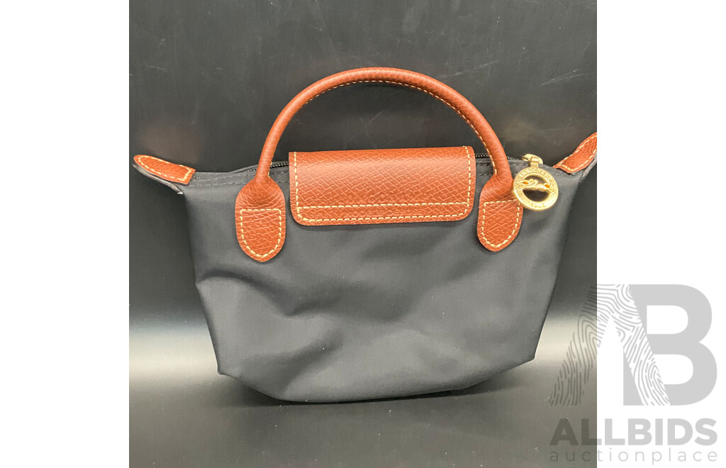 LONGCHAMP Le Pliage Original Pouch with Handle, KATE SPADE Flower Small Card Holder - Lot of 2