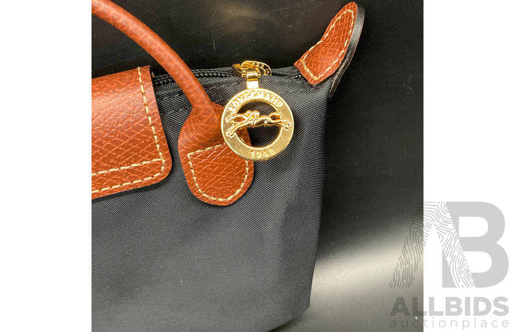LONGCHAMP Le Pliage Original Pouch with Handle, KATE SPADE Flower Small Card Holder - Lot of 2