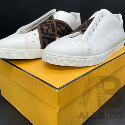 FENDI FF Elastic Strap Sneakers