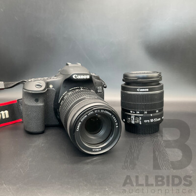 CANON EOS 60D Digital SLR Camera, Canon EF-S 55-250MM