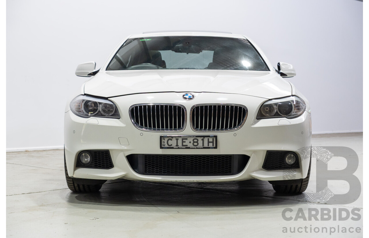 06/2012 BMW 520i F10 MY12 4d Sedan White Turbo 2.0L