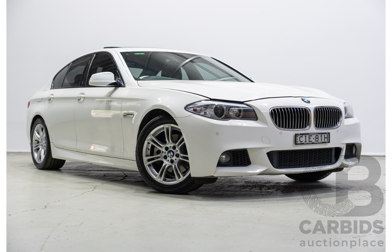 06/2012 BMW 520i F10 MY12 4d Sedan White Turbo 2.0L