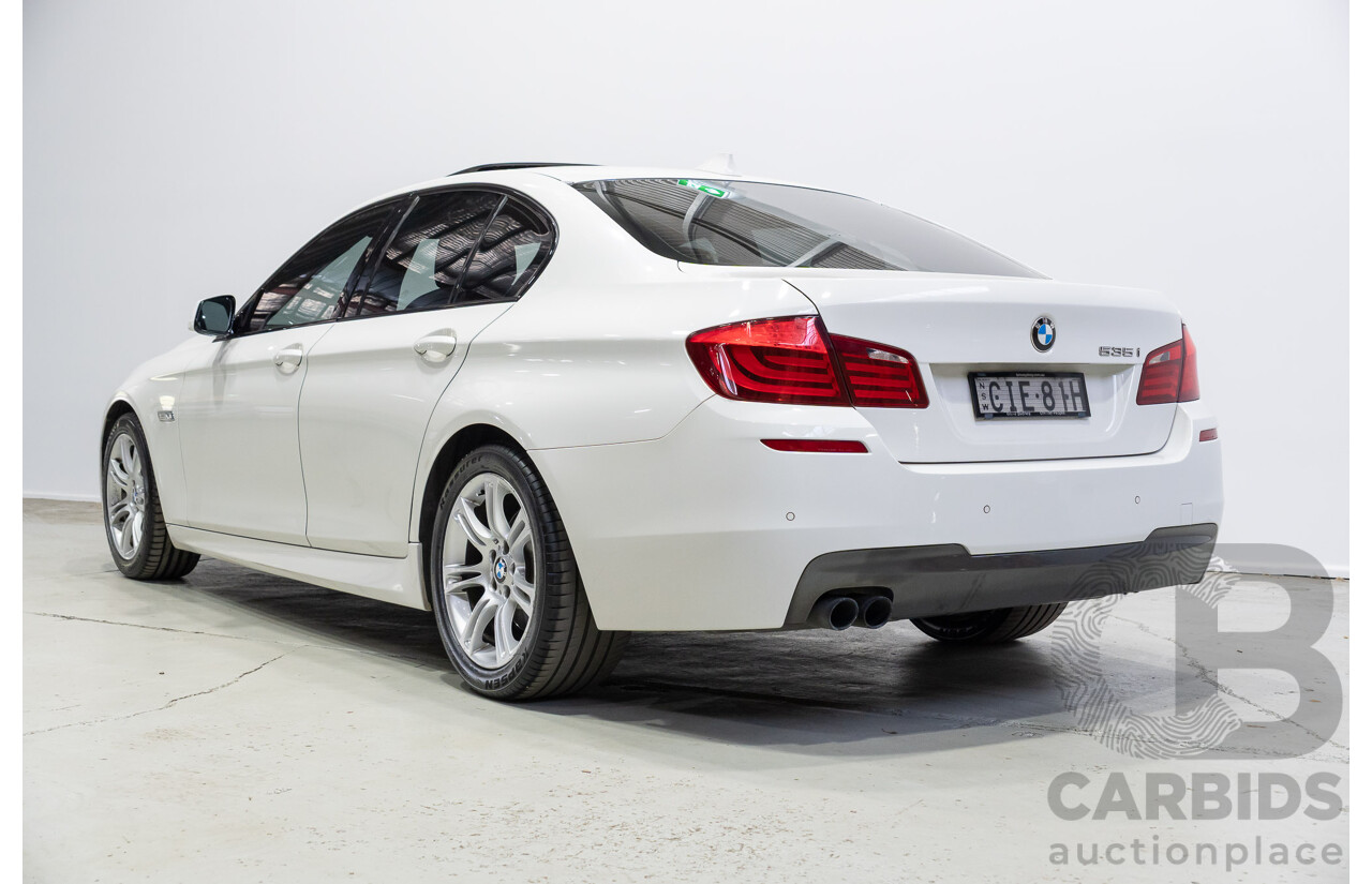 06/2012 BMW 520i F10 MY12 4d Sedan White Turbo 2.0L