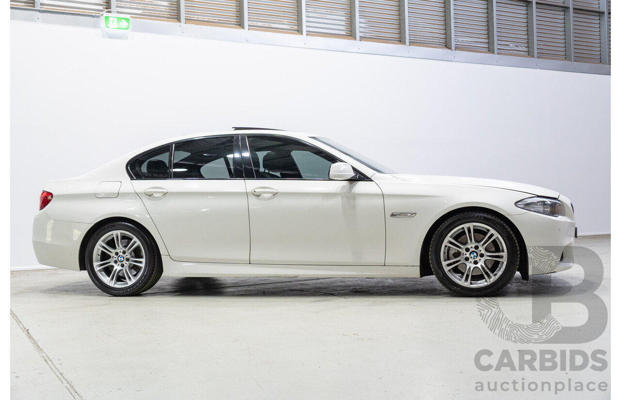 06/2012 BMW 520i F10 MY12 4d Sedan White Turbo 2.0L