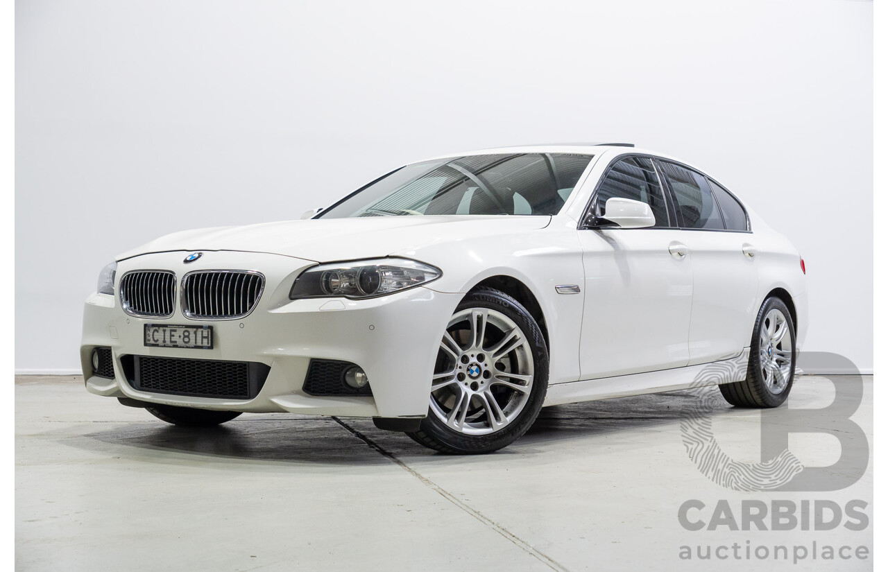06/2012 BMW 520i F10 MY12 4d Sedan White Turbo 2.0L