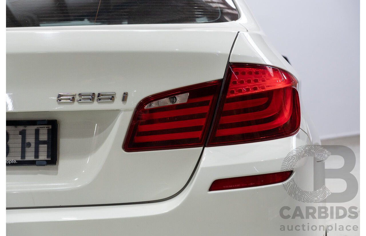 06/2012 BMW 520i F10 MY12 4d Sedan White Turbo 2.0L
