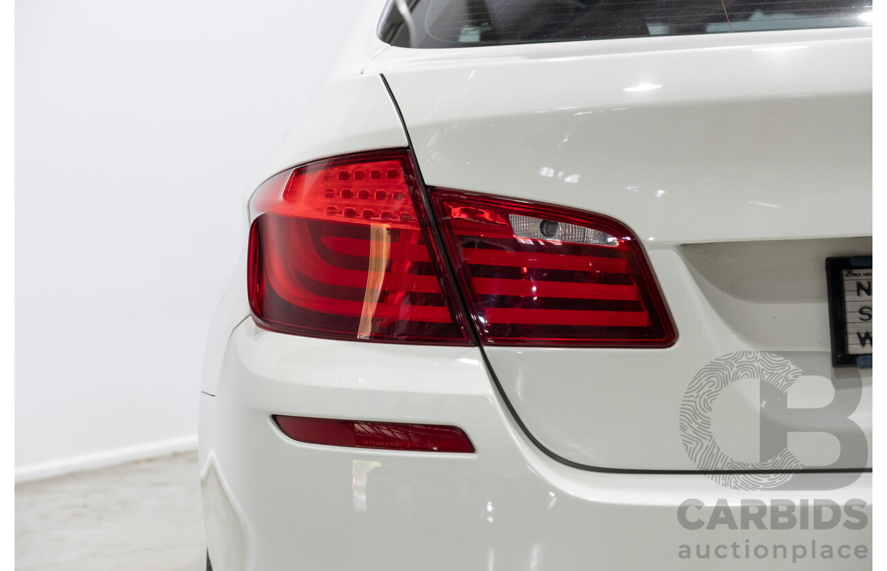 06/2012 BMW 520i F10 MY12 4d Sedan White Turbo 2.0L