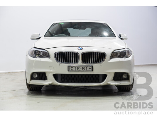 06/2012 BMW 520i F10 MY12 4d Sedan White Turbo 2.0L