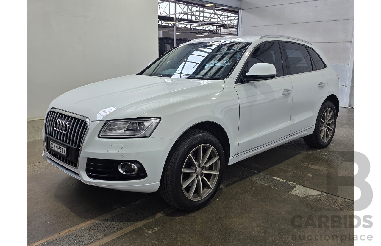03/2015 Audi Q5 2.0 TFSI QUATTRO (AWD) 8R MY15 4d Wagon Glacier White 2.0L