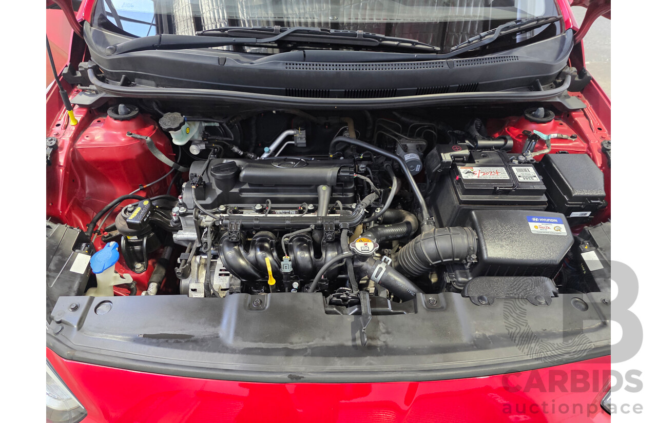 10/2016 Hyundai Accent ACTIVE RB4 MY16 5d Hatchback Red 1.4L