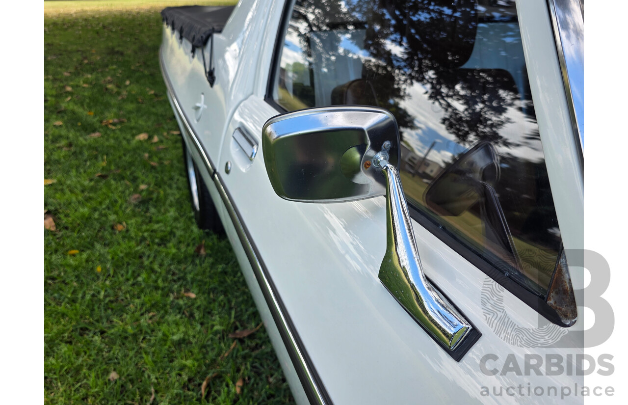 8/1981 Holden WB 2d Utility White V8 4.2L